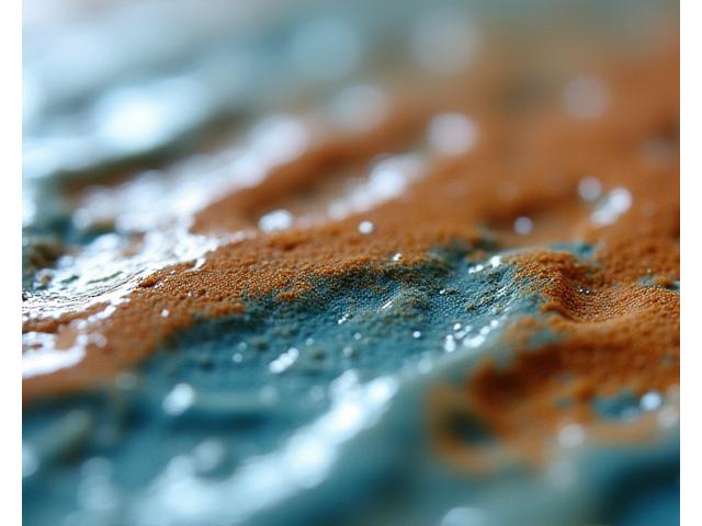 Close-up of ceramic glaze texture