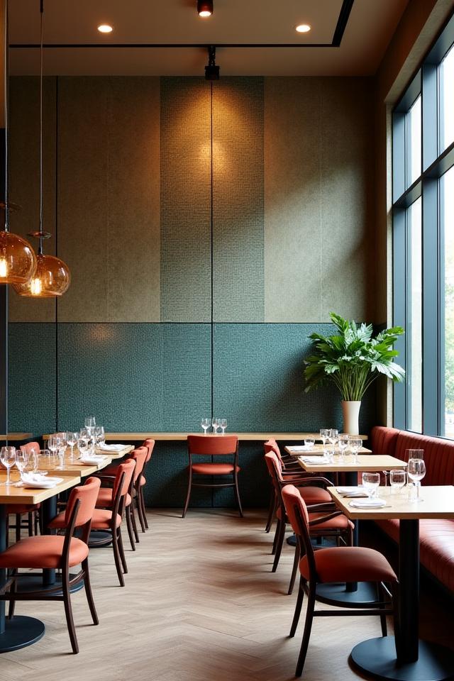 Håndlavede fliser i restaurantinteriør